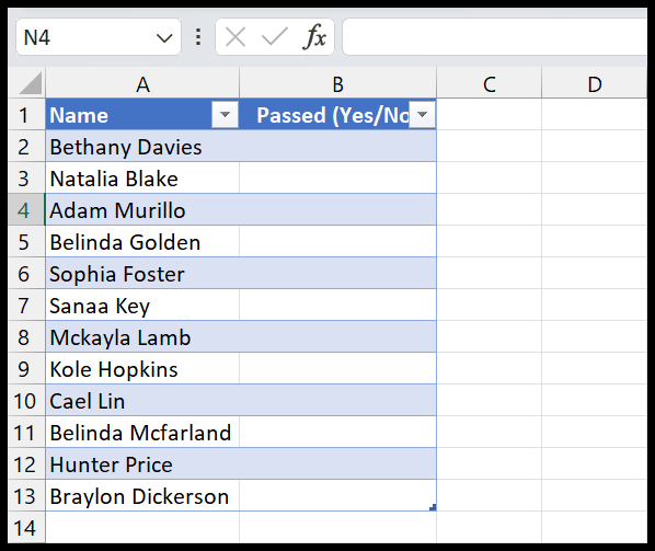How To Add Yes Or No Drop Down In Excel